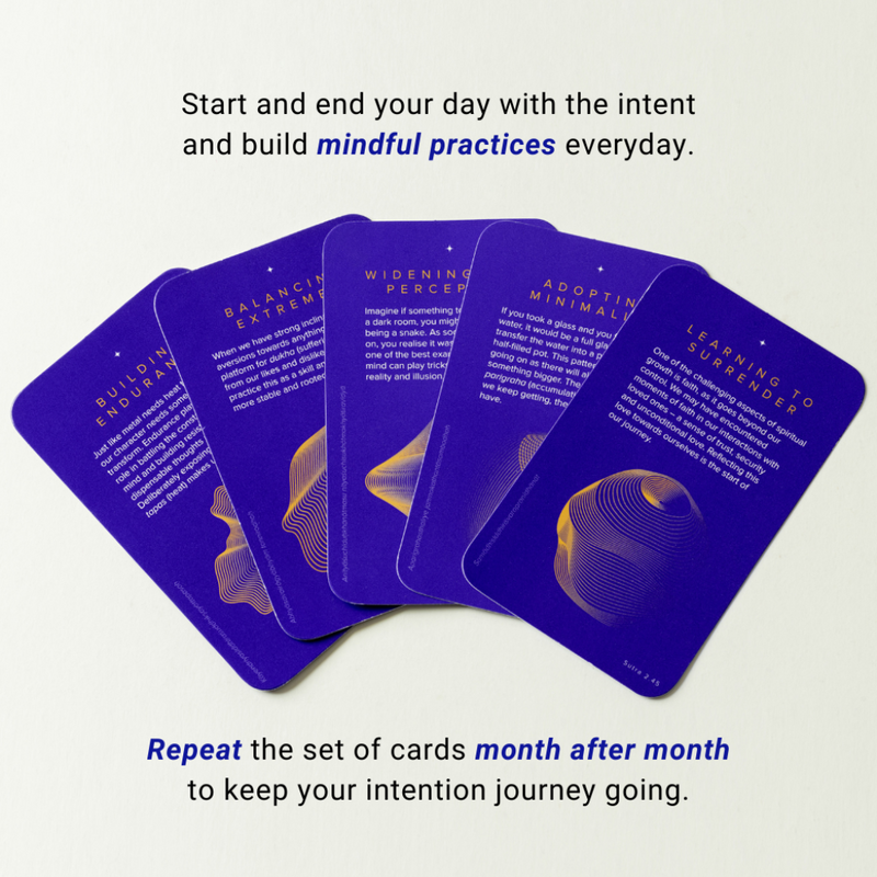 Buy Svadhyaya- Intention Cards for Mindful Living | Shop Verified Sustainable Greeting & Note Cards on Brown Living™