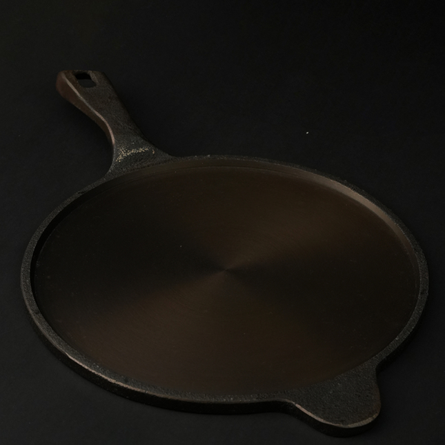 Handmade Cast Iron Combo (Kadai + Roti/ Dosa Tawa + Skillet)