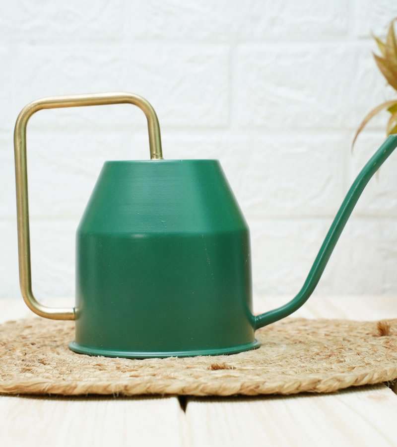 Metal Watering Can - Green 16 x 12 x 12 cm