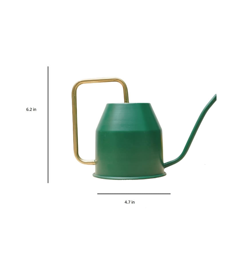 Metal Watering Can - Green 16 x 12 x 12 cm