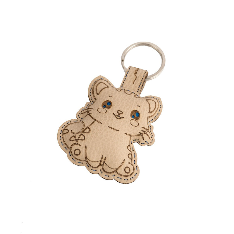 Cat Key Chain – Artisan-Made from Upcycled Materials