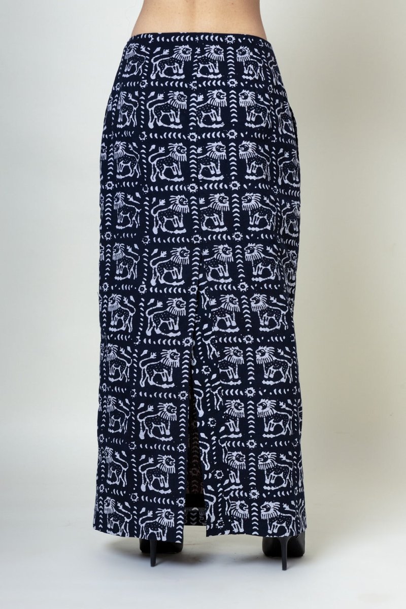 Abby Batik Upcycled Cotton Skirt | Verified Sustainable Womens Skirt on Brown Living™