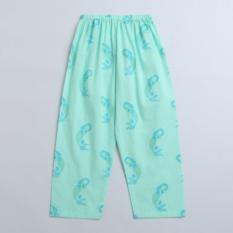 Adella The Mermaid - Unisex Kids Cotton Nightwear | Verified Sustainable Kids Pyjamas on Brown Living™