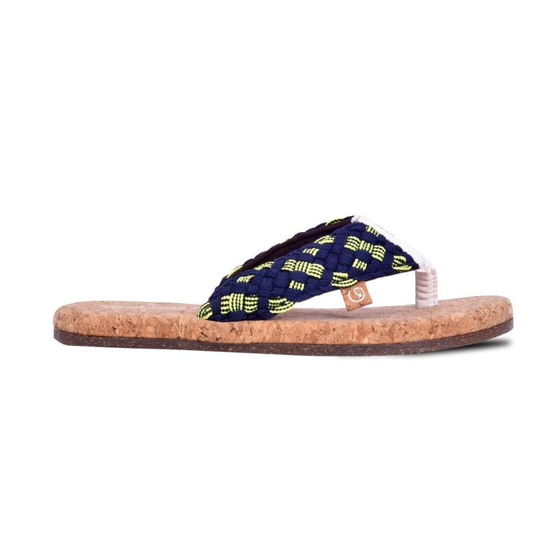 Alfa Royal Blue Women's Trendy Slippers | Verified Sustainable Womens Flip Flops on Brown Living™