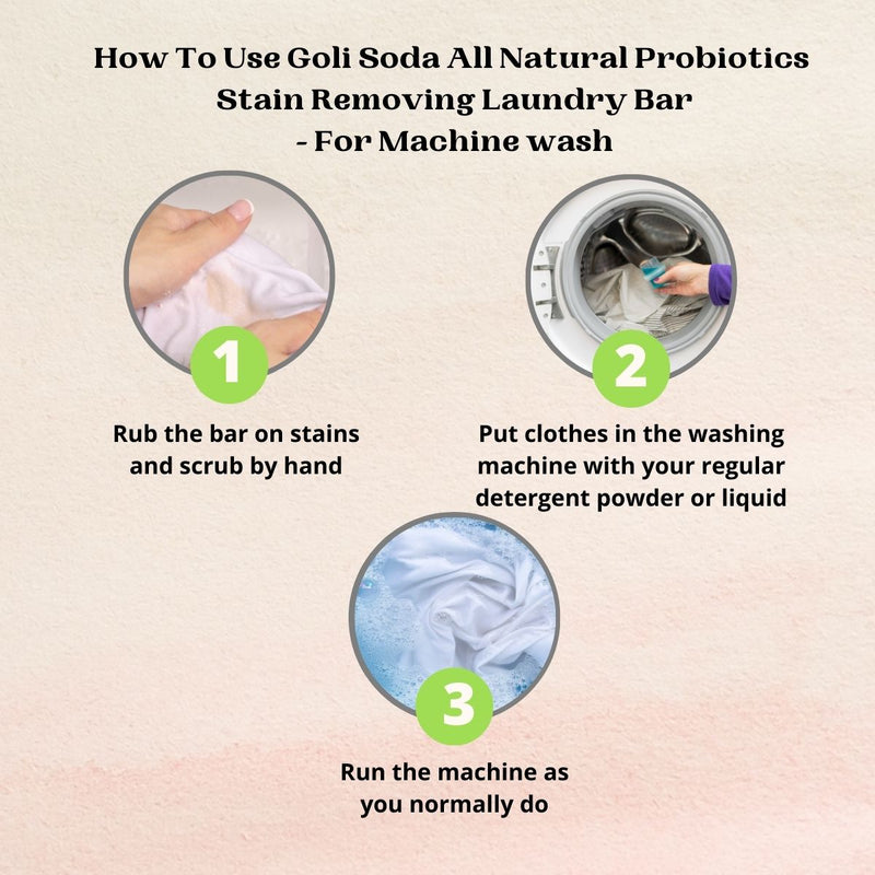 All Natural Probiotics Stain Removing Laundry Bar | Verified Sustainable Cleaning Supplies on Brown Living™