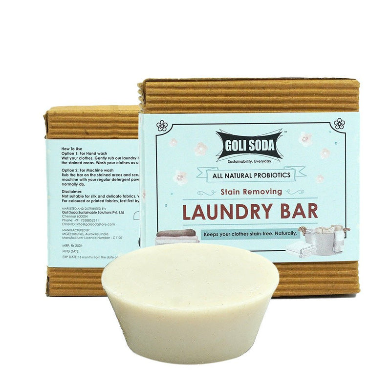 All Natural Probiotics Stain Removing Laundry Bar | Verified Sustainable Cleaning Supplies on Brown Living™