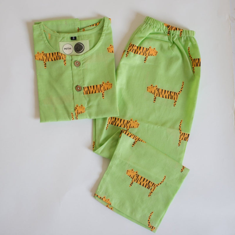 Augustus The Tiger - Unisex Kids Nightwear | Verified Sustainable Kids Pyjamas on Brown Living™