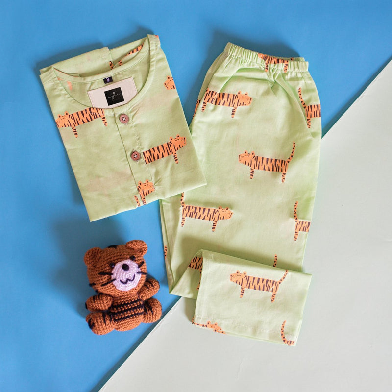 Augustus The Tiger - Unisex Kids Nightwear | Verified Sustainable Kids Pyjamas on Brown Living™