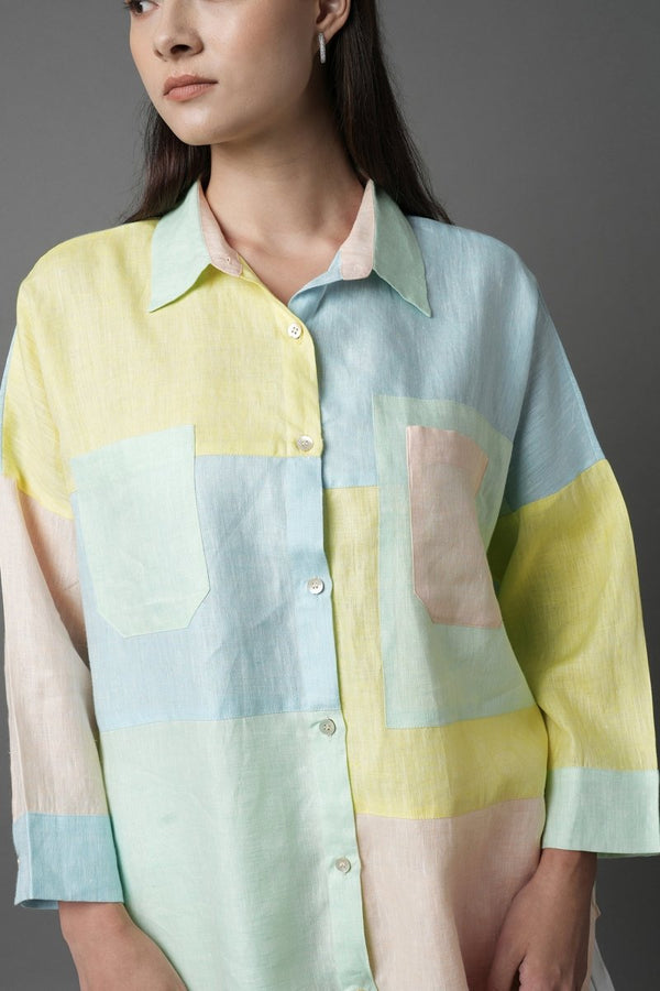 Aurora Shirt - Pastel - 100% Hemp | Verified Sustainable Womens Shirt on Brown Living™