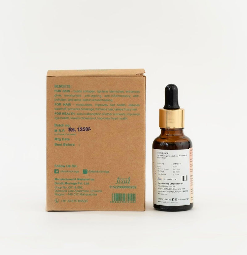 AvoMoringa Oil - 30 ml | Verified Sustainable Face Oil on Brown Living™