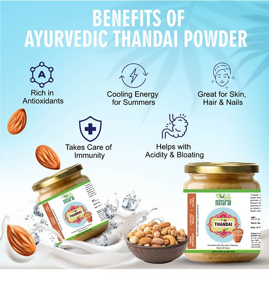 Ayurvedic Thandai Powder | Aids Digestion | 100 g | Verified Sustainable Health & Energy Drinks on Brown Living™