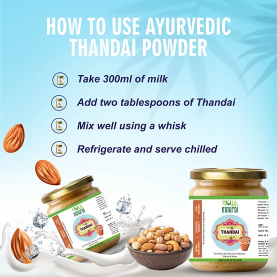 Ayurvedic Thandai Powder | Aids Digestion | 100 g | Verified Sustainable Health & Energy Drinks on Brown Living™