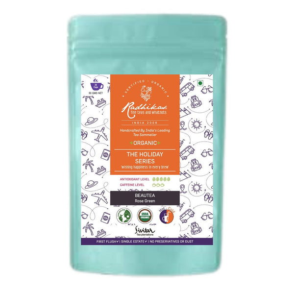 Beautea Green Rose- Organic Darjeeling Leaves and Rose Petals | Verified Sustainable Tea on Brown Living™