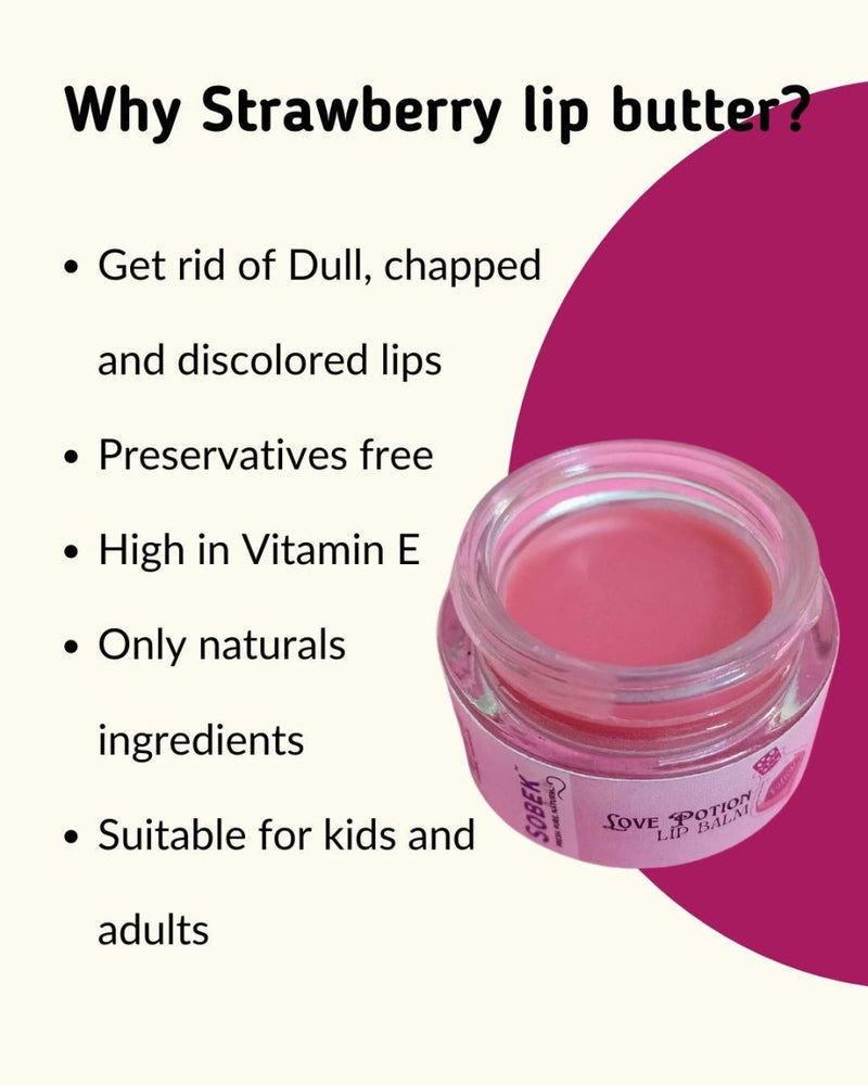 Berry Bliss - Strawberry Lip Balm Butter 15 G | Verified Sustainable Lip Balms on Brown Living™