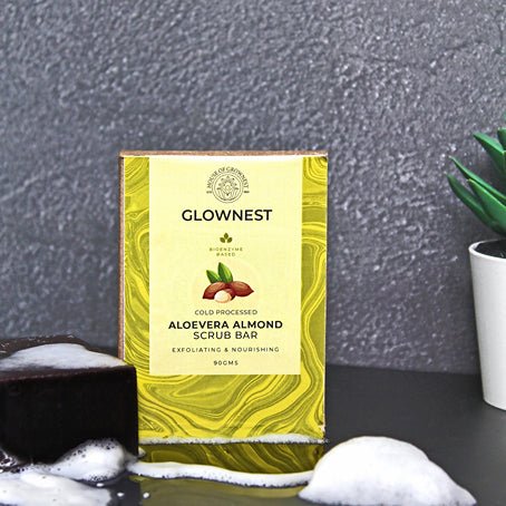 Bio Enzyme Based Aloevera Almond Scrub Bar | Verified Sustainable Body Soap on Brown Living™