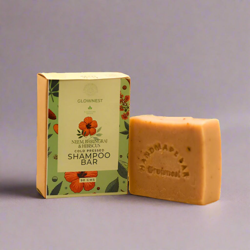 Bio Enzyme Based Neem Bhringraj & Hibiscus Cold Pressed Shampoo Bar | Verified Sustainable Hair Shampoo Bar on Brown Living™