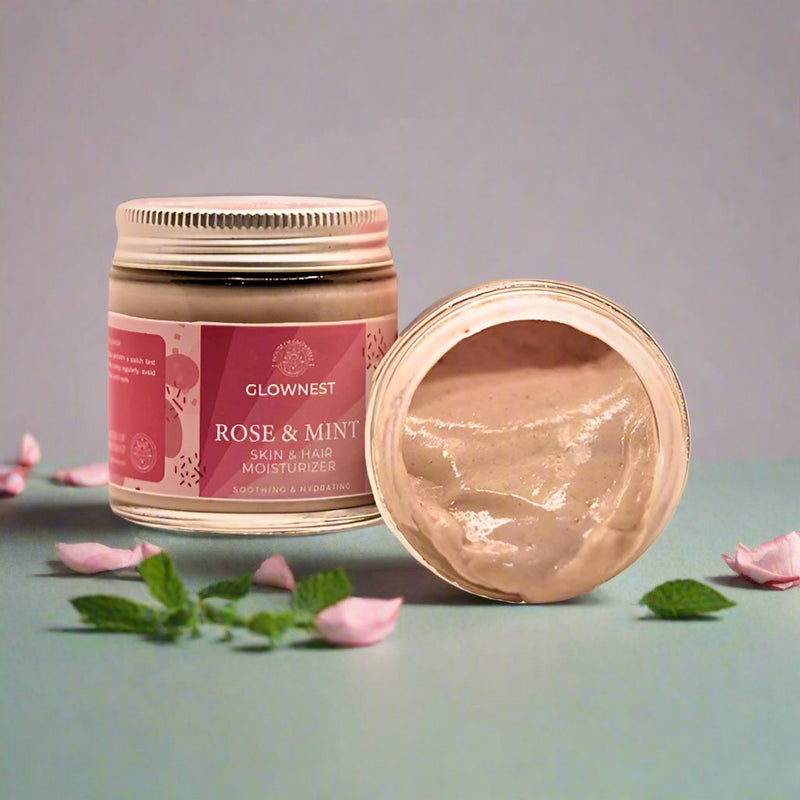 Bio Enzyme Based Rose & Mint Skin & Hair Moisturiser | Verified Sustainable Body Lotion on Brown Living™