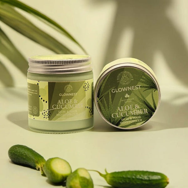 Bioenzyme Based Aloe & Cucumber Skin & Hair Moisturiser | Verified Sustainable Body Lotion on Brown Living™