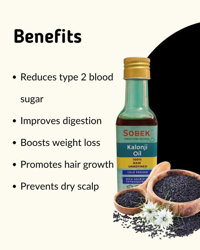 Black Seed Kalonji Cold Pressed Oil 100 ml | Verified Sustainable Hair Oil on Brown Living™