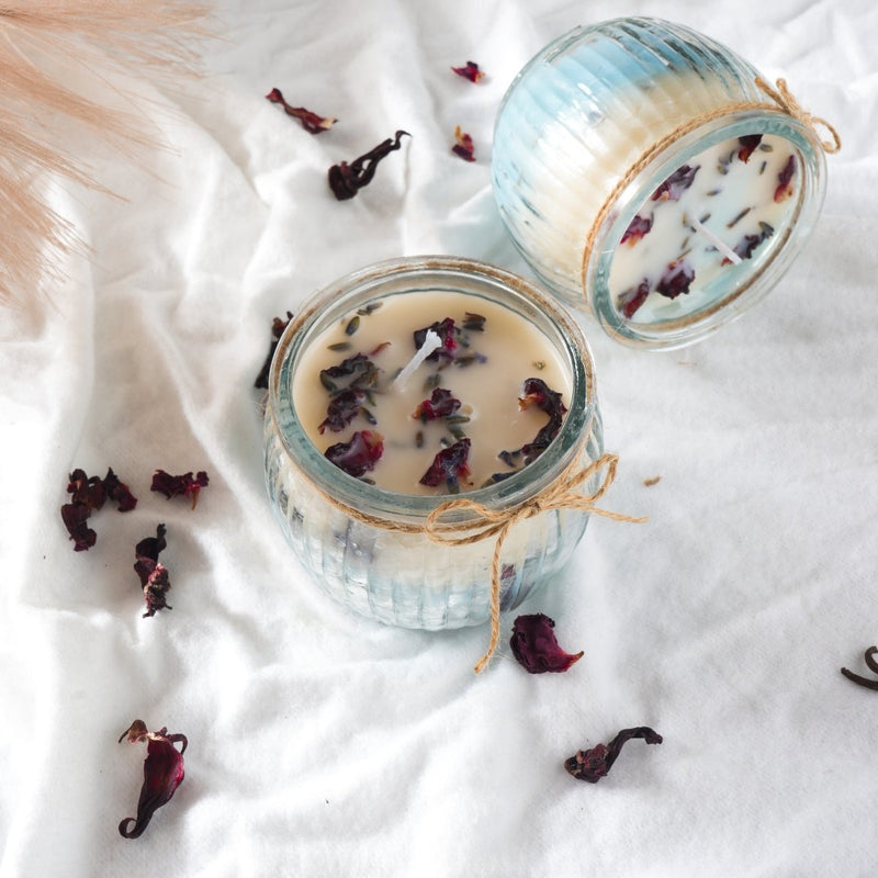 Blue - White Mishti Doi Soy Wax Candle | Verified Sustainable Candles & Fragrances on Brown Living™