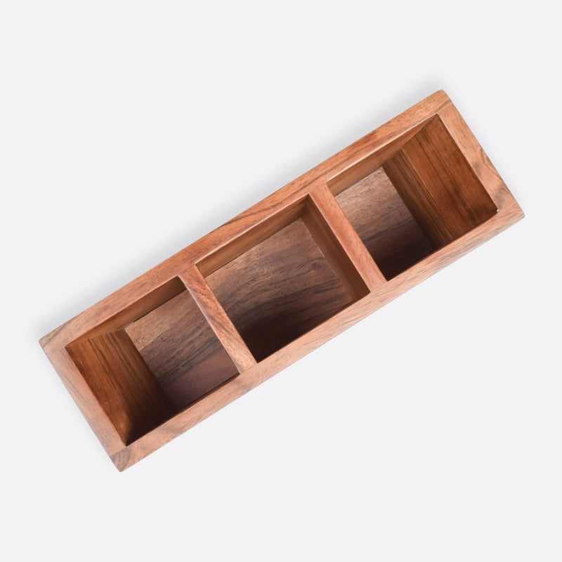 Boat Wooden Cutlery Caddy/Holder | Verified Sustainable Kitchen Organisers on Brown Living™