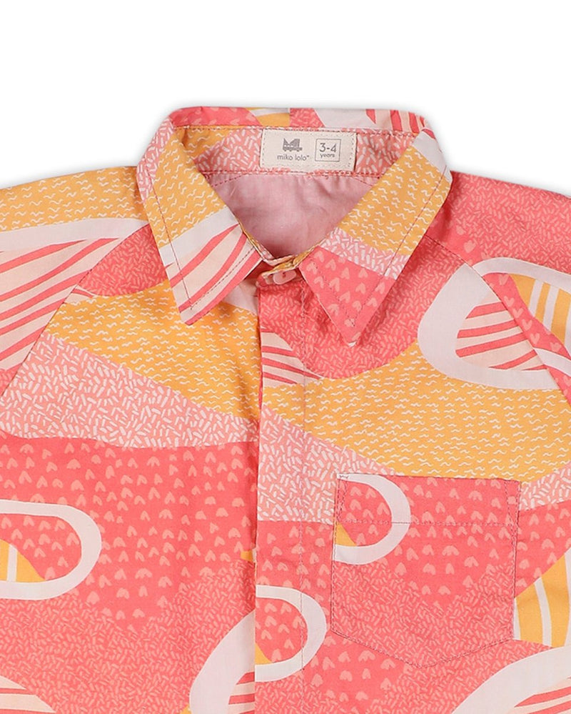 Candy Escape Printed Cotton Shirt | Verified Sustainable Kids Shirts on Brown Living™