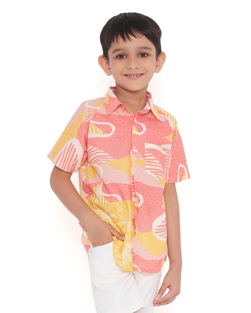 Candy Escape Printed Cotton Shirt | Verified Sustainable Kids Shirts on Brown Living™