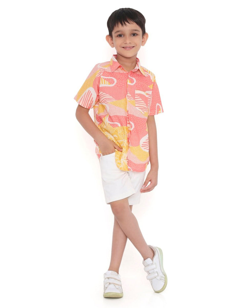 Candy Escape Printed Cotton Shirt | Verified Sustainable Kids Shirts on Brown Living™