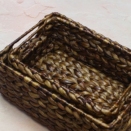 Cane Table Baskets (Set of 2) | Verified Sustainable Baskets & Boxes on Brown Living™