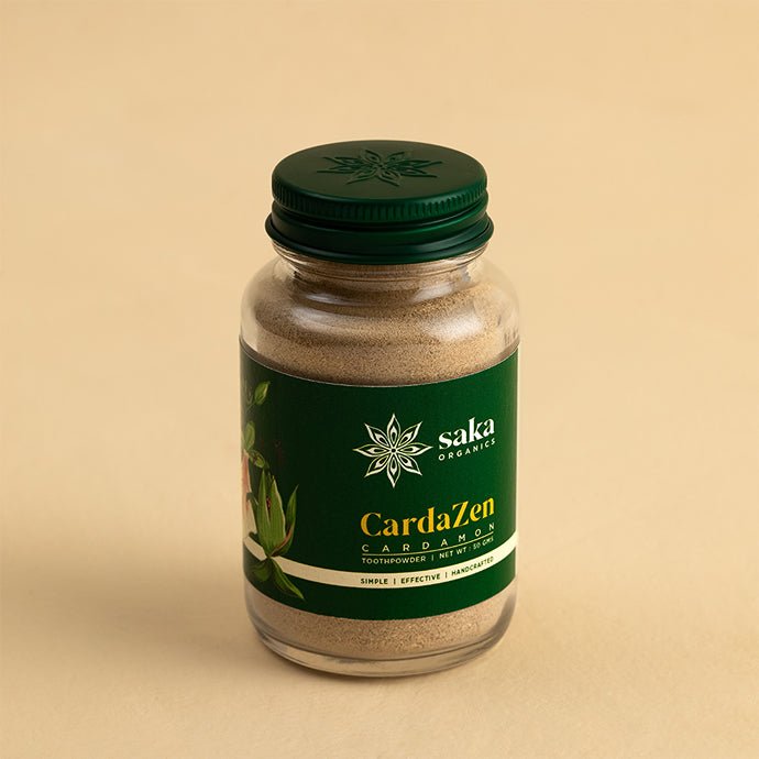 CardaZen | Handmade Cardamom Toothpowder (50gms) | Verified Sustainable Tooth Cleaning Powder on Brown Living™