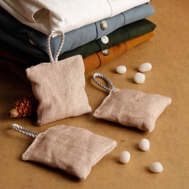 Cedarwood Wardrobe Sachets- Set of 3 | Verified Sustainable Candles & Fragrances on Brown Living™