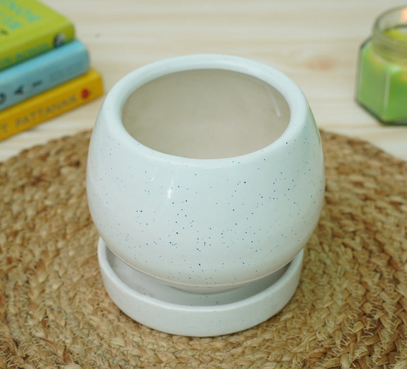 Ceramic Pots For Indoor Plants (White) | Verified Sustainable Pots & Planters on Brown Living™