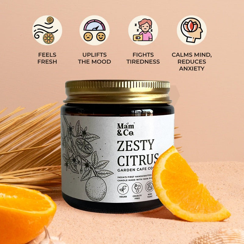 Citrus Everyday Essentials Hamper - Soap + Bath & Foot Soak + Lip Butter + Candle | Verified Sustainable Gift Giving on Brown Living™