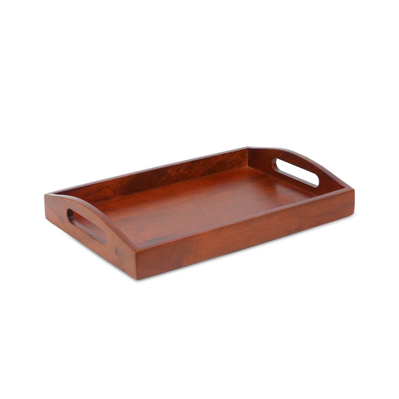 Classic Serving Wooden Tray (Large) | Verified Sustainable Trays & Platters on Brown Living™