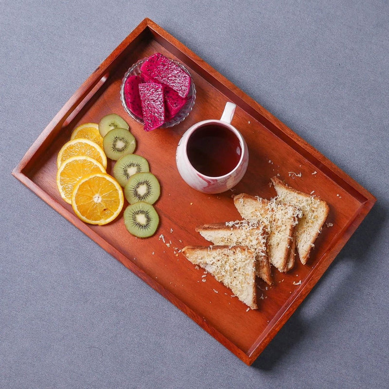 Classic Serving Wooden Tray (Small) | Verified Sustainable Trays & Platters on Brown Living™