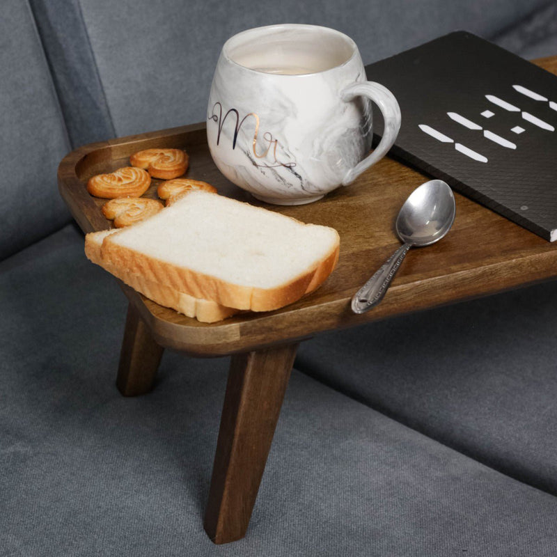 Cocoa- Handcrafted High-rise Wooden Platter | Verified Sustainable Trays & Platters on Brown Living™