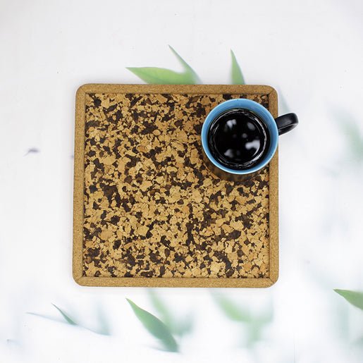 Cork Serving Pattern Tray (Square) | Verified Sustainable Trays & Platters on Brown Living™