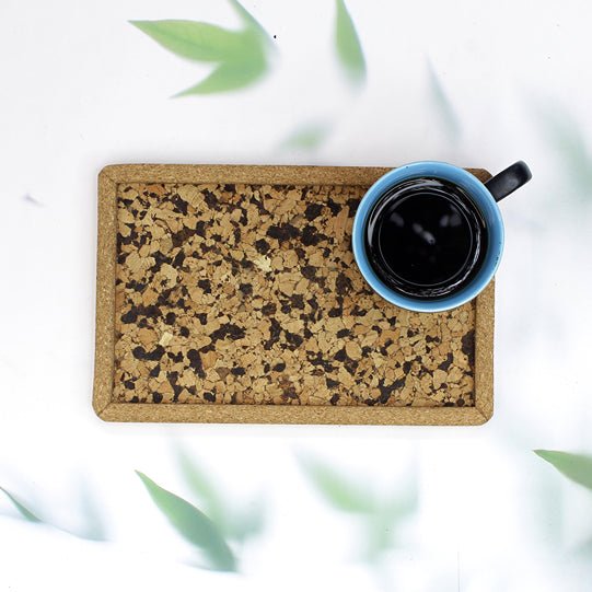 Cork Textured Serving Tray | Verified Sustainable Trays & Platters on Brown Living™