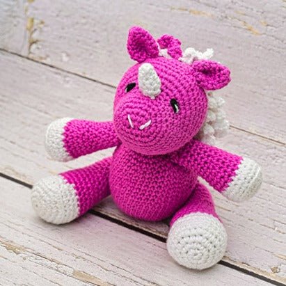 Cotton Unicorn Handcrafted Crochet Soft Toy | Verified Sustainable Soft Toy on Brown Living™