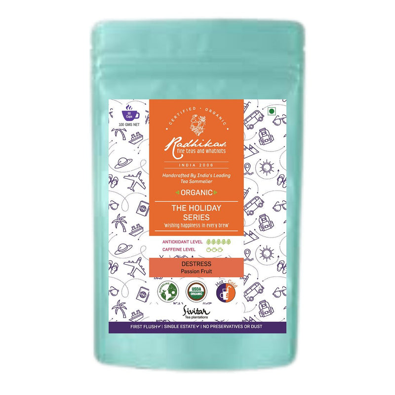 Destress Passion Fruit Darjeeling Leaf - For Antioxidants and Mental Stimulation | Verified Sustainable Tea on Brown Living™