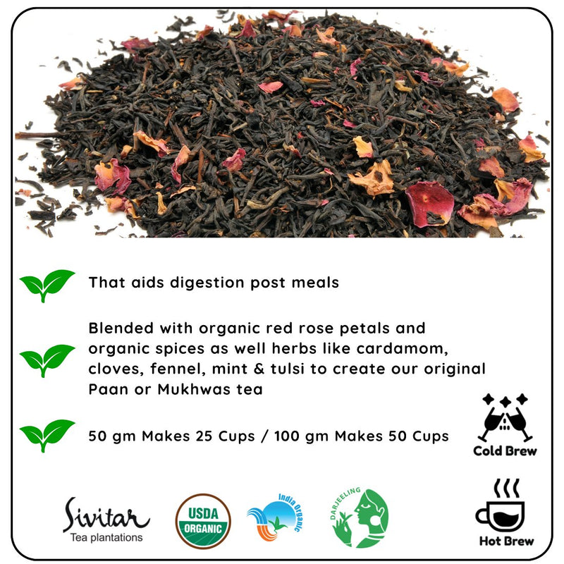 Digestive Mukhwas Tea- For Gut Health and Anxiety Relief | Verified Sustainable Tea on Brown Living™