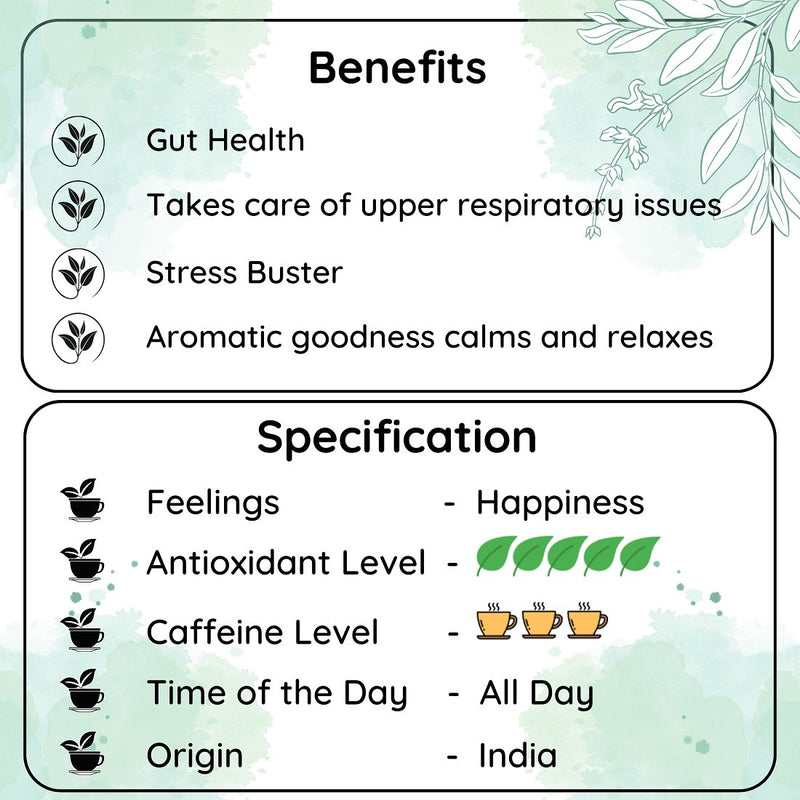 Digestive Mukhwas Tea- For Gut Health and Anxiety Relief | Verified Sustainable Tea on Brown Living™