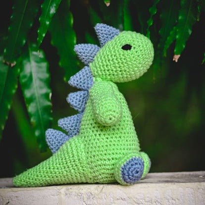 Dino Dinosaur Handcrafted Crochet Soft Toy | Verified Sustainable Soft Toy on Brown Living™