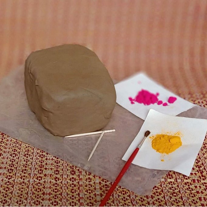 DIY Natural Clay Ganesh Idol Making Kit | Verified Sustainable Religious Items on Brown Living™