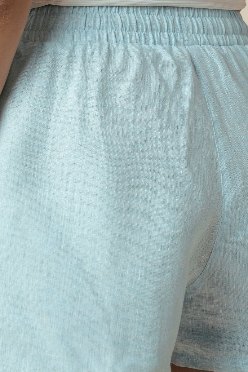 Floater Shorts - LightBlue - 100% Hemp | Verified Sustainable Womens Shorts on Brown Living™