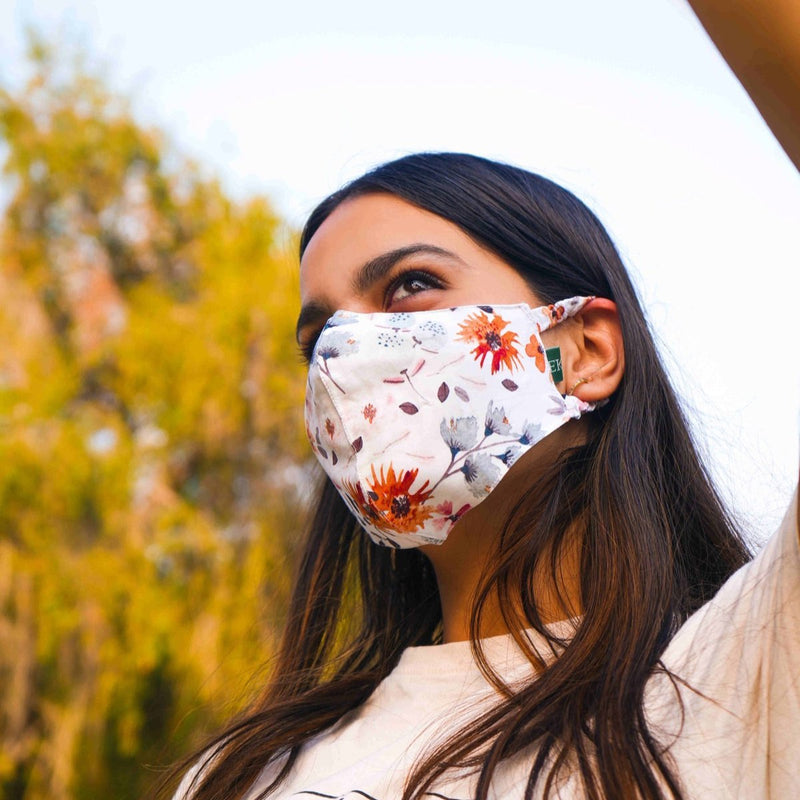 Floral Bamboo Face Mask | Verified Sustainable Face Mask on Brown Living™