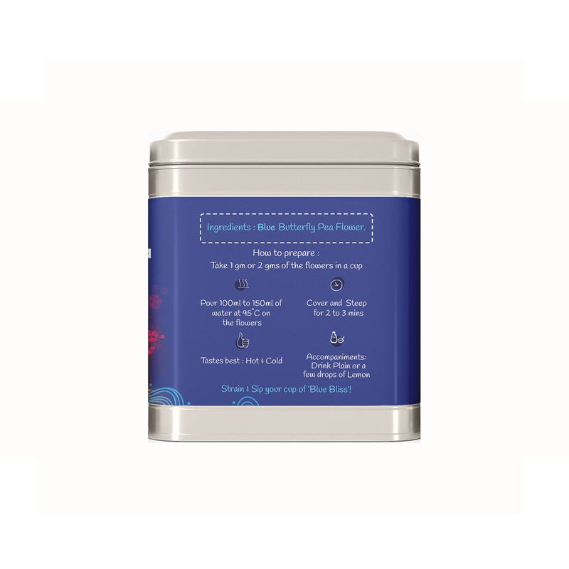 Floral Health - Butterfly Pea Tea and Chamomile Tea Gift Box |25gms X 2Tin with Strainer