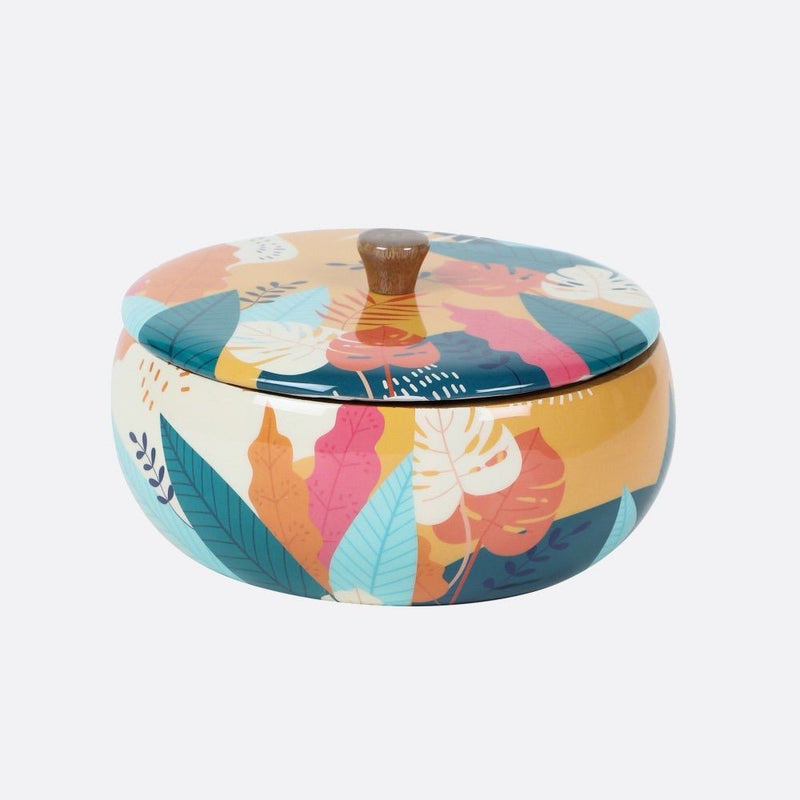 Floral Wooden Roti Box | Verified Sustainable Baskets & Boxes on Brown Living™