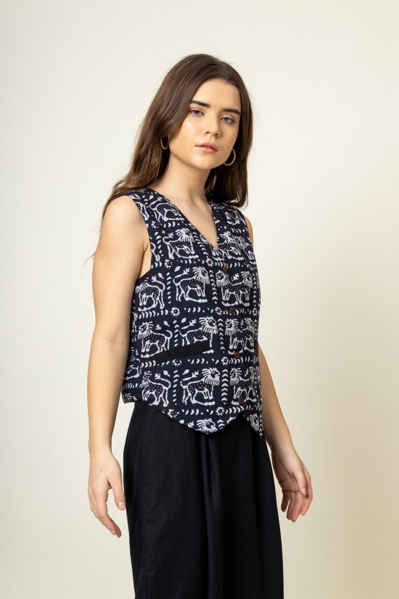 Francis Upcycled Cotton Batik Set | Verified Sustainable Womens Co - Ord Sets on Brown Living™