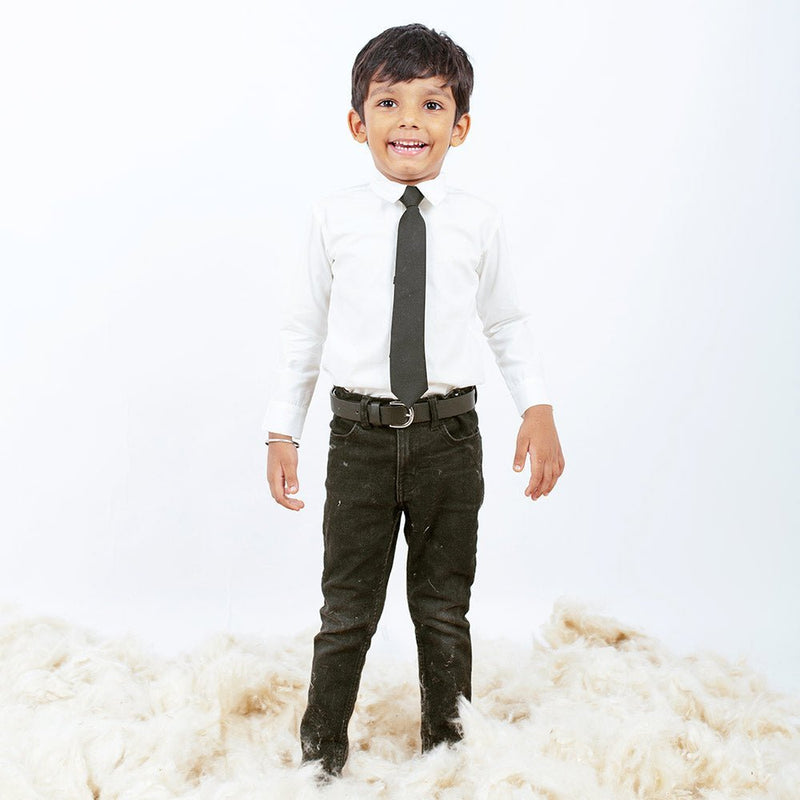 Frost- 100% Organic Cotton Formal Shirt | Verified Sustainable Kids Shirts on Brown Living™